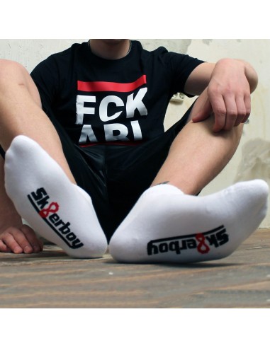 Chaussettes basses Blanches QUARTER Sk8erboy