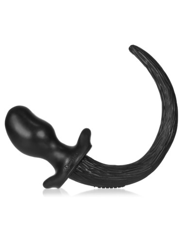 Plug Queue Puppy Tail Bulldog 11.5 x 6cm Noir