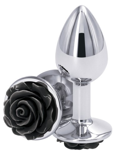 Plug Bijou Rear S 6 x 2.7cm Argenté-Noir