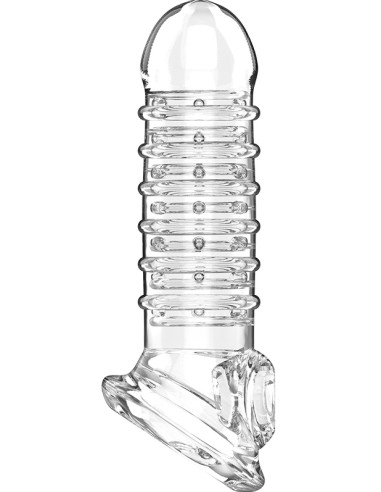 Gaine de pénis Viril XL V15 15.5 x 4cm Transparente