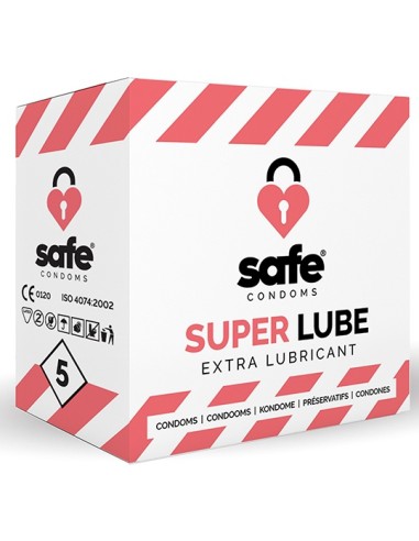 Préservatifs lubrifiés SUPER LUBE Safe x5