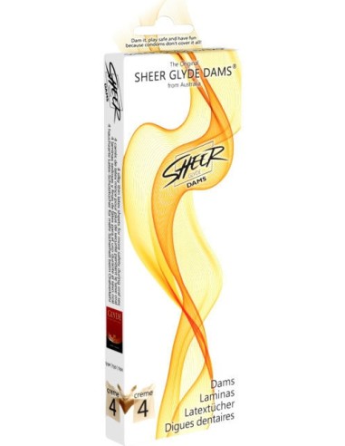 Digues en latex Glyde Dams Vanille x4
