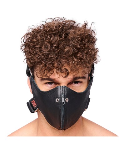 Masque en cuir avec Zip