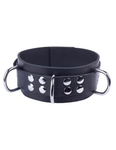 Collier en cuir Ultra Noir