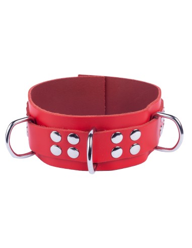 Collier en cuir Ultra Rouge
