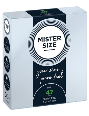 Préservatifs MISTER SIZE 47mm x3