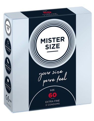 Préservatifs MISTER SIZE 60mm x3