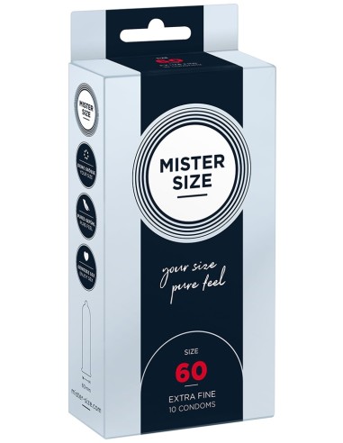 Préservatifs MISTER SIZE 60mm x10