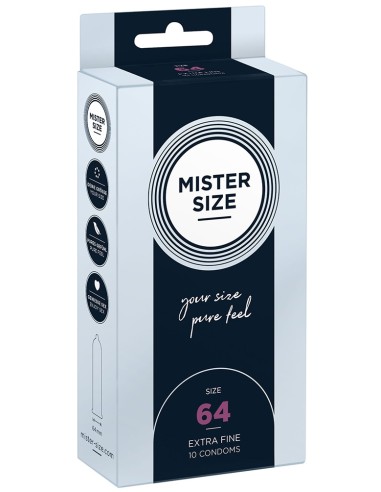 Préservatifs MISTER SIZE 64mm x10