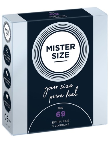 Préservatifs MISTER SIZE 69mm x3