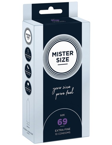 Préservatifs MISTER SIZE 69mm x10