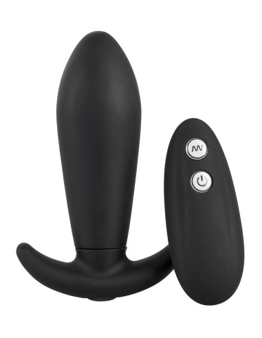 Plug vibrant Vibro 10 x 3.8cm Noir