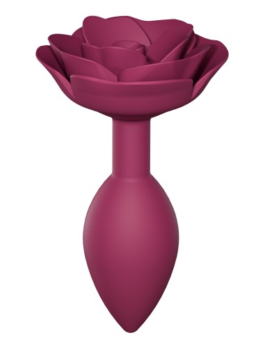 Plug anal bijou Open Roses M 8 x 3.3cm Rose