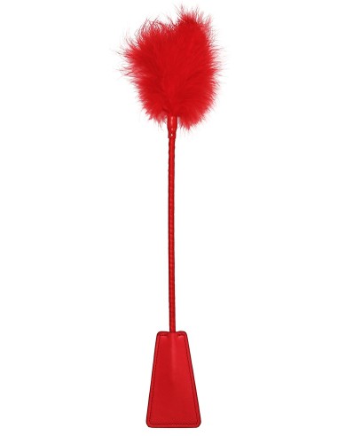 Cravache et Plumeau Ouch 43cm Rouge