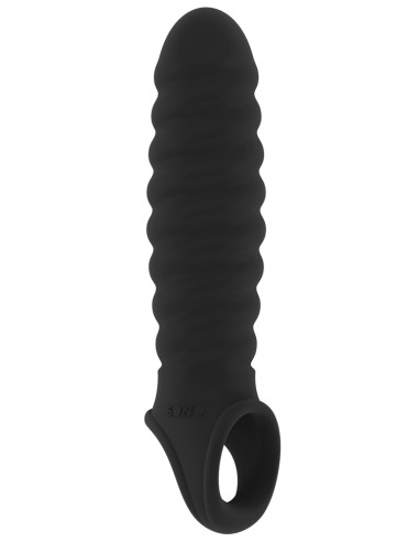 Gaine de pénis Ribby Penis Sono N°32 - 11 x 3 cm Noire