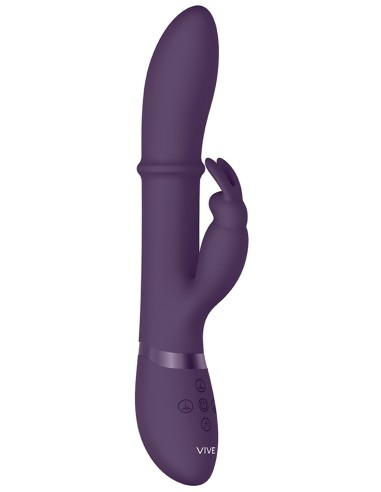 Vibro Rabbit Halo 24.5 x 3.5cm Violet