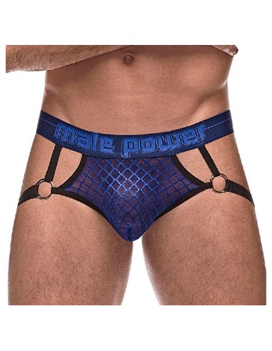 Jockstrap DIAMOND MESH Bleu