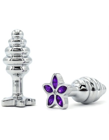 Plug bijou Star 6.5 x 2.8cm Violet