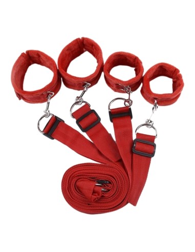 Kit Bondage pour Lit Rouge