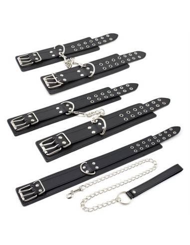 Kit Menottes et Collier Double Pin Noir