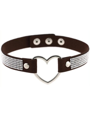 Ras de cou Heart Strass Noir