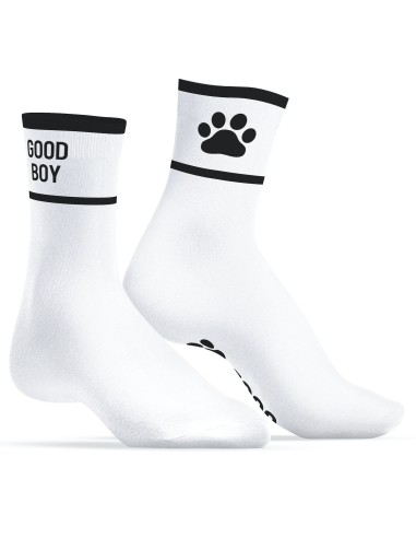 Chaussettes Good Boy Blanc-Noir