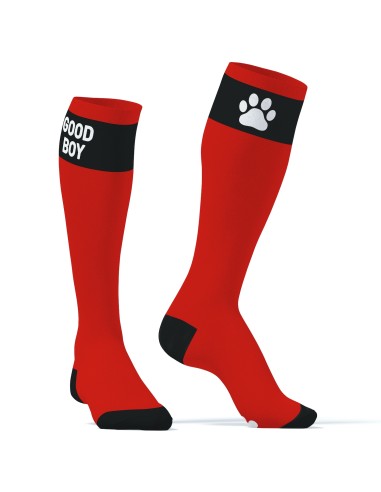 Chaussettes hautes Big Good Boy Rouges
