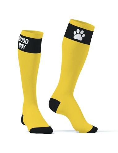Chaussettes hautes Big Good Boy Jaunes