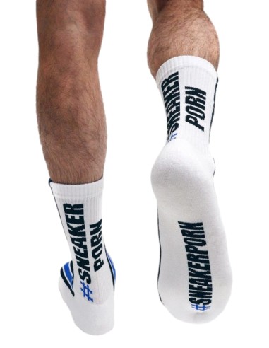 Chaussettes Sk8erboy SNEAKERPORN Blanc-Bleu