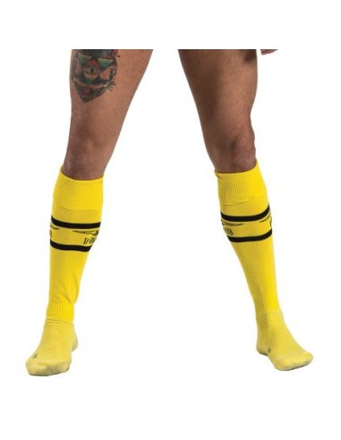 Chaussettes hautes URBAN FOOTBALL SOCKS Jaune-Noir