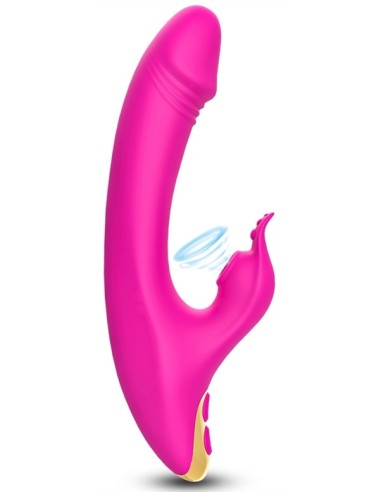 Vibro Rabbit à aspiration Amant Vibe 22cm Rose