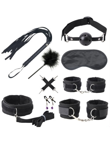 Kit Bondage Push 9 pièces Noir
