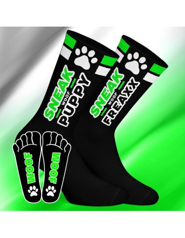 Chaussettes SNEAK PUPPY Noir-Vert