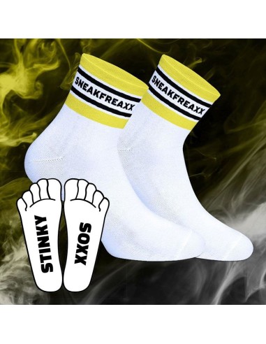 Chaussettes basses STINKY SOXX SHORT Blanches