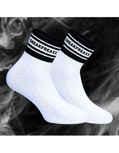 Chaussettes basses WHITE BLACK SHORT Blanc-Noir