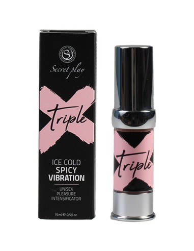 Gel chauffant et vibrant Triple X 15ml