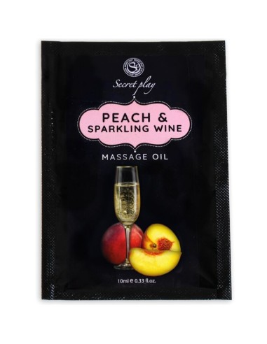 Dosette Huile de massage Secret Play Pêche-Vin pétillant 10ml