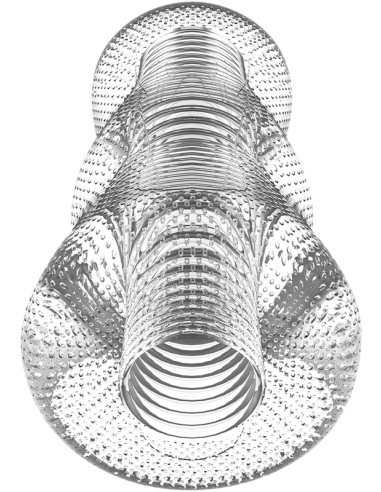 Masturbateur souple transparent Tensek n°1 - 15cm