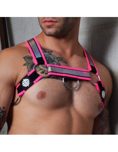 Harnais Reflector Neon Rose