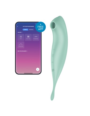 Stimulateur à clitoris connecté Twirling Pro Satisfyer Vert
