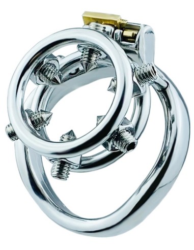 Cage de chasteté en métal Annel Pics 3.5 x 3.2cm