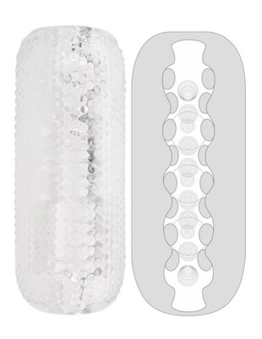 Masturbateur Palm Stroker N°2 - 13cm Transparent