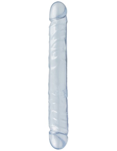 Double gode Jelly Clear 29 x 3.7cm Bleu