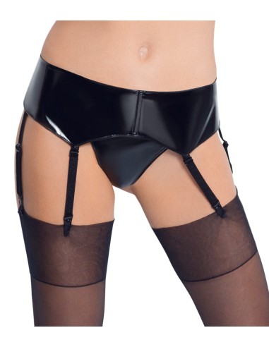 Porte-Jarretelles Vinyl Suspender Noir