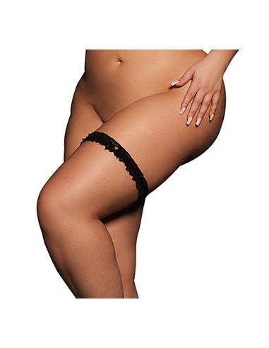 Jarretière NOEL Grande Taille Noire
