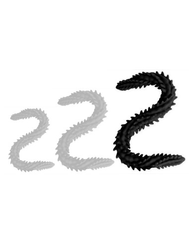 Double Gode Scolop L 60 x 5cm Noir