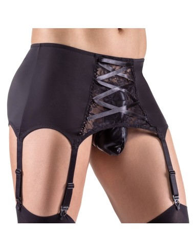 Porte-Jarretelles Homme Belt Lace Noir