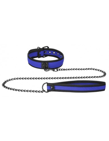 Collier Néoprène Ouch Puppy Bleu