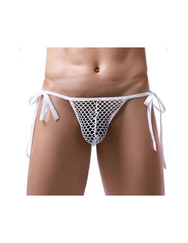 Slip Filet à Cordons NET LOOP Blanc