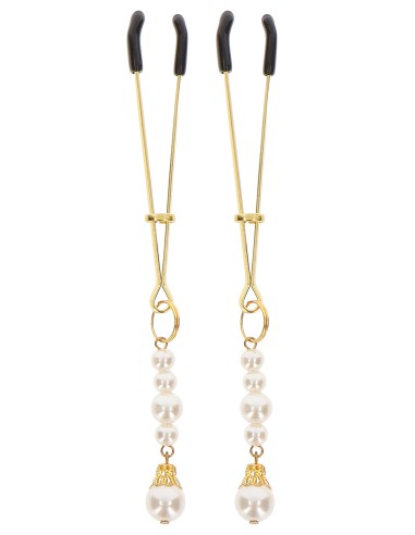 Pince-Tétons Tweezers Pearls Taboom Dorées